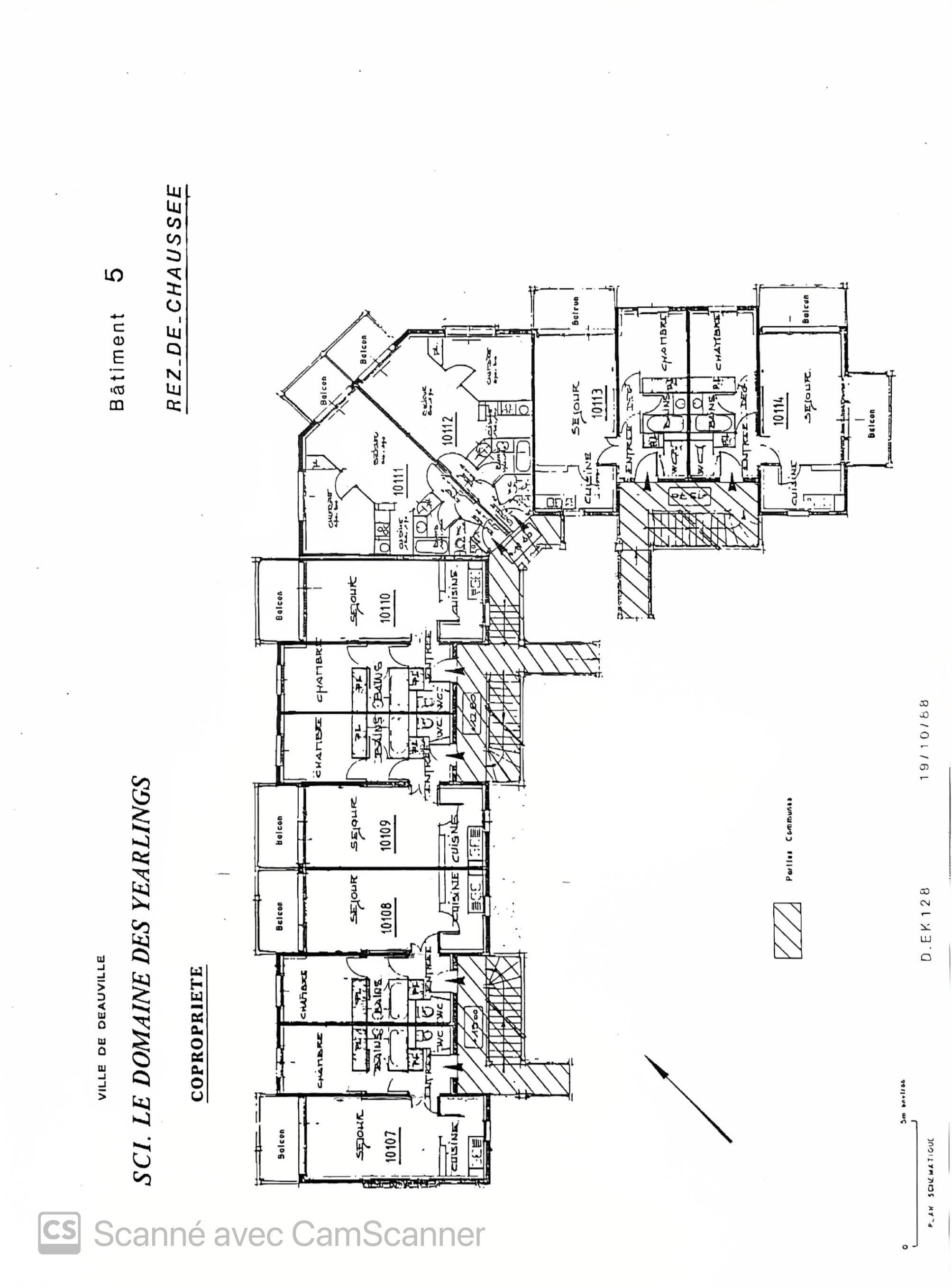 Plan, RDC, Bâtiment 5