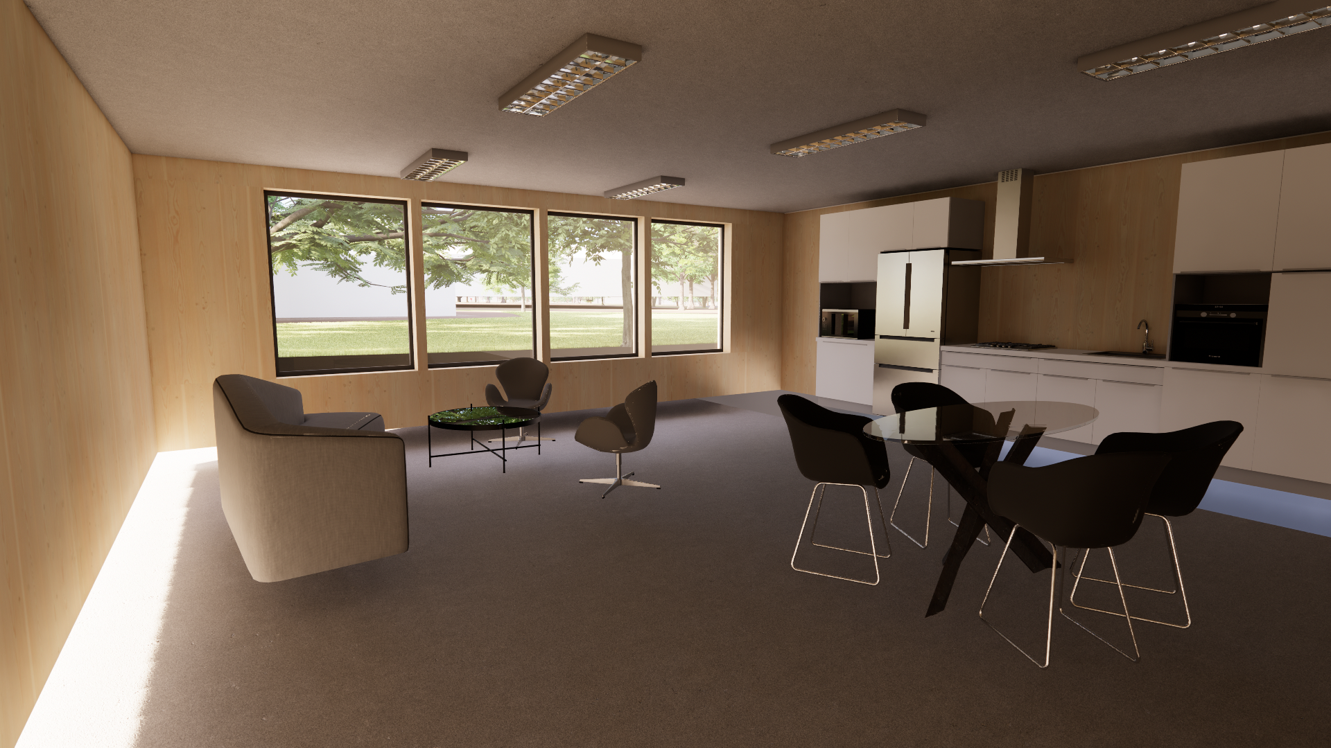 Rendu Enscape du terrain, plateau de Saclay, vue 11