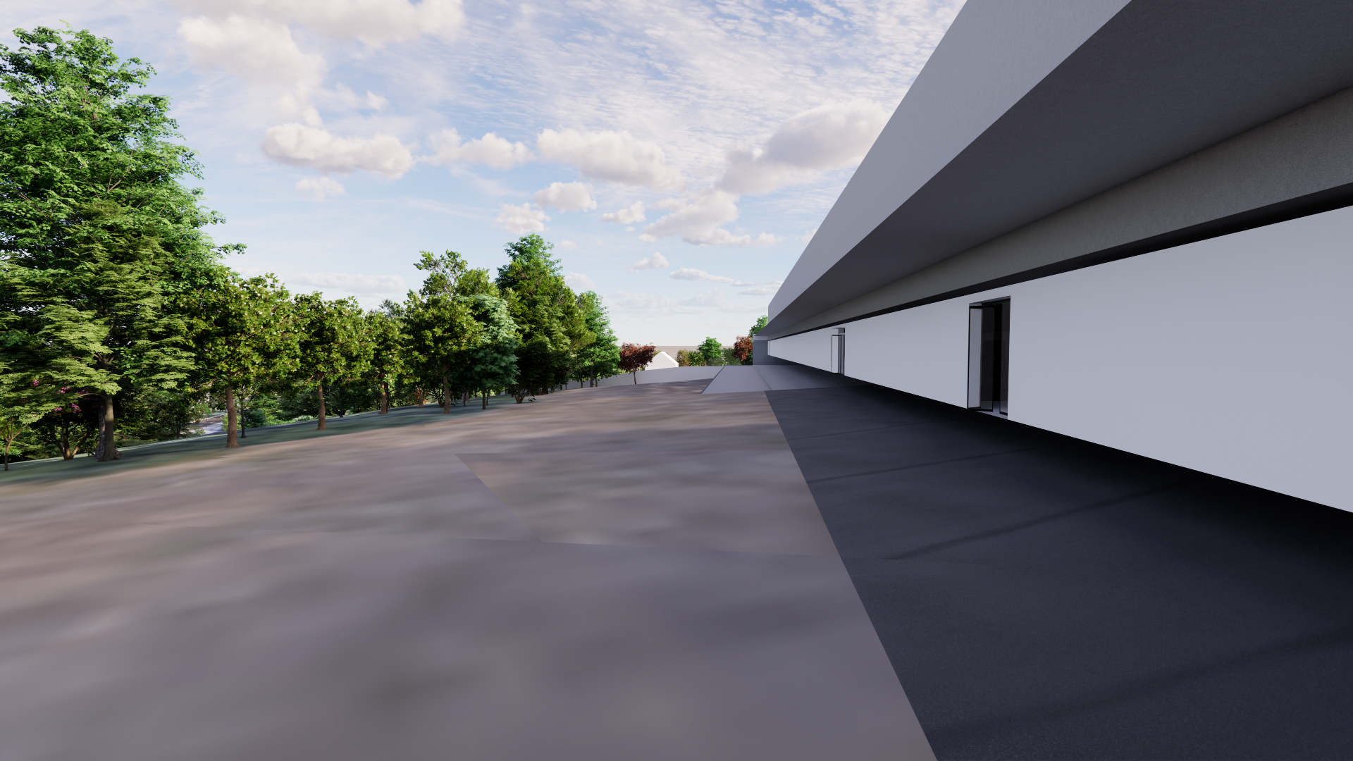 Rendu Enscape du terrain, plateau de Saclay, vue 9